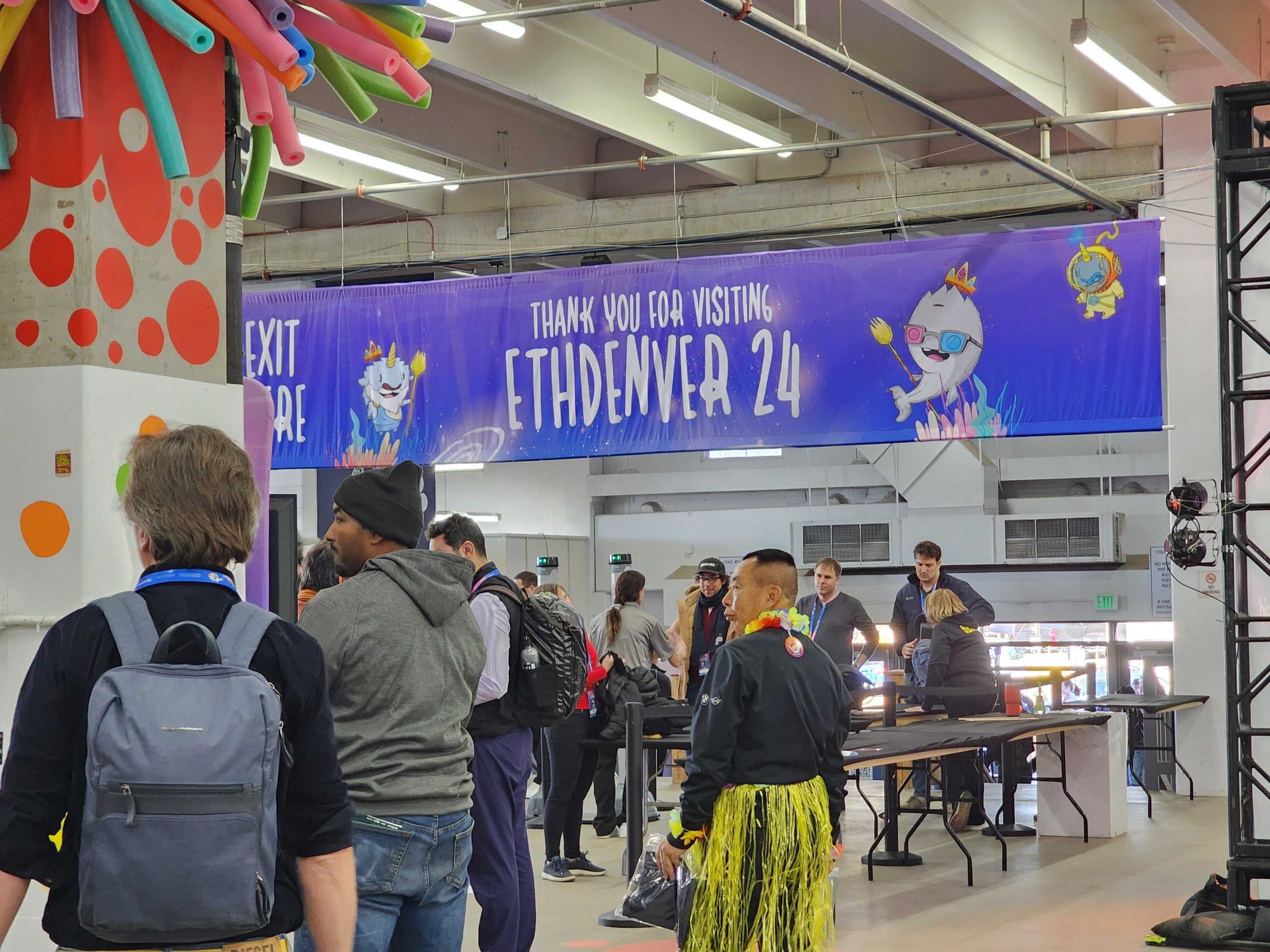 Venue pic with banner, Thank You For Visiting ETHDENVER 24