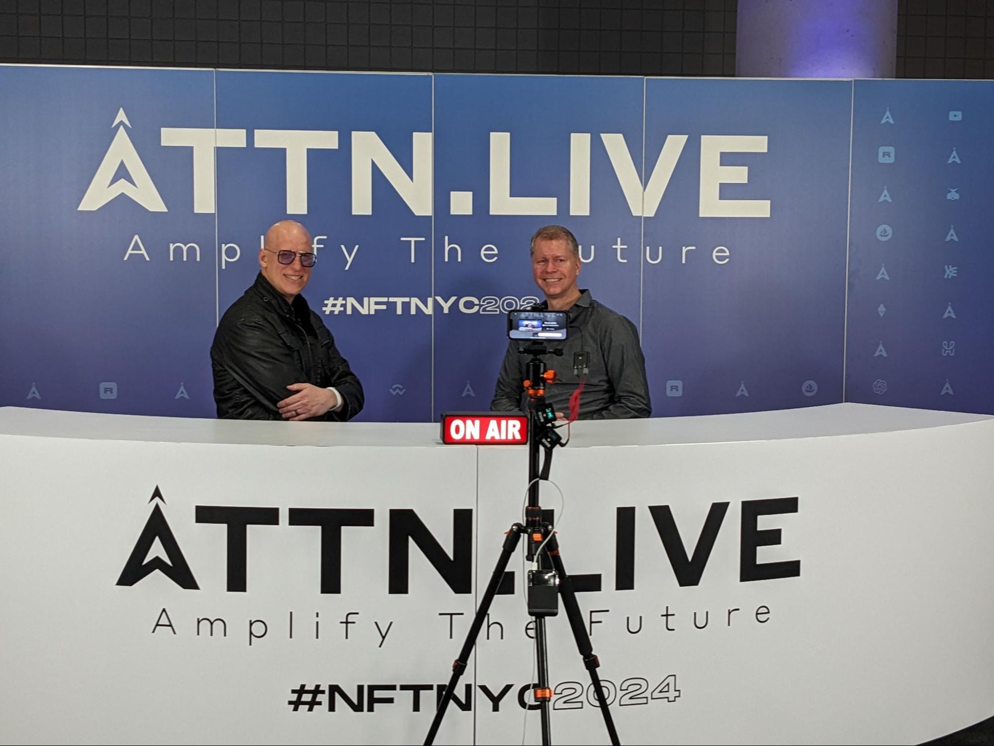 David Iseminger being interviewed on ATTNLIVE streaming service.