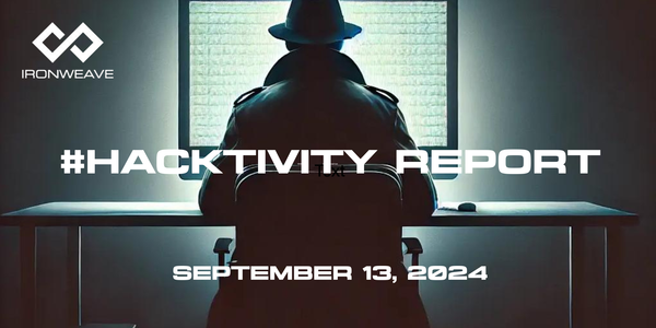 Hacktivity banner with September 13, 2024